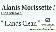 Alanis Morissette, Hands Clean, (VHS), WEA, MAHCvhs