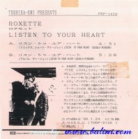 Roxette, Listen to Your Heart, Listen to Your Heart, Toshiba, PRP-1450