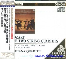 Smetana Quartet, Mozart, Two String Quartets, Denon, 43CO-2629