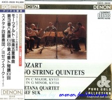 Smetana Quartet, Mozart, Two String Quintets, Denon, 43CO-2630