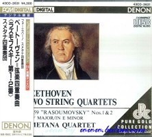 Smetana Quartet, Beethoven, Two String Quartets, Denon, 43CO-2631