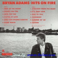 Bryan Adams, Hits on Fire, A&M, B-1102