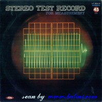 Various Artists, Stereo Test Record, (For Measurement), Toshiba, LF-9001R