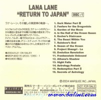 Lana Lane, Return to Japan, Marquee, MICP-90015.6/R