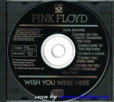 Pink Floyd, Wish You Were Here, EMI, CDP 7 46035 2