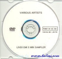 Various Artists, Live 8 EMI 5 Min Sampler, (DVD VideoClip), Toshiba, TOBW-3271/C