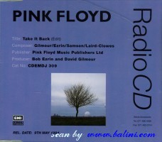 Pink Floyd, Take it Back, EMI, CDEMDJ 309