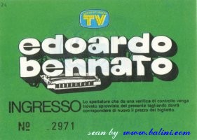 Edoardo Bennato, Milano, , 09-03-1984