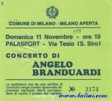 Angelo Branduardi, Milano, , 11-11-1979