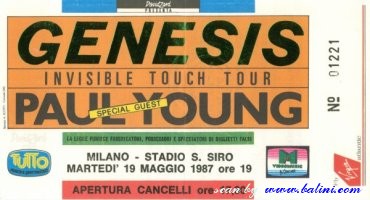 Genesis, Milano, , 19-05-1987