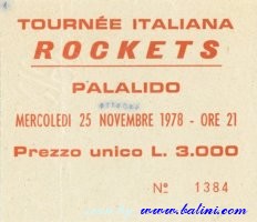 Rockets, Milano, , 25-11-1978