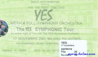 Yes, Milano, , 17-11-2001
